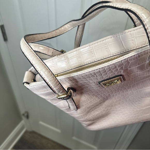 Anne Klein Crocodile-Embossed Tote Bag Light Pink - Picture 6 of 9